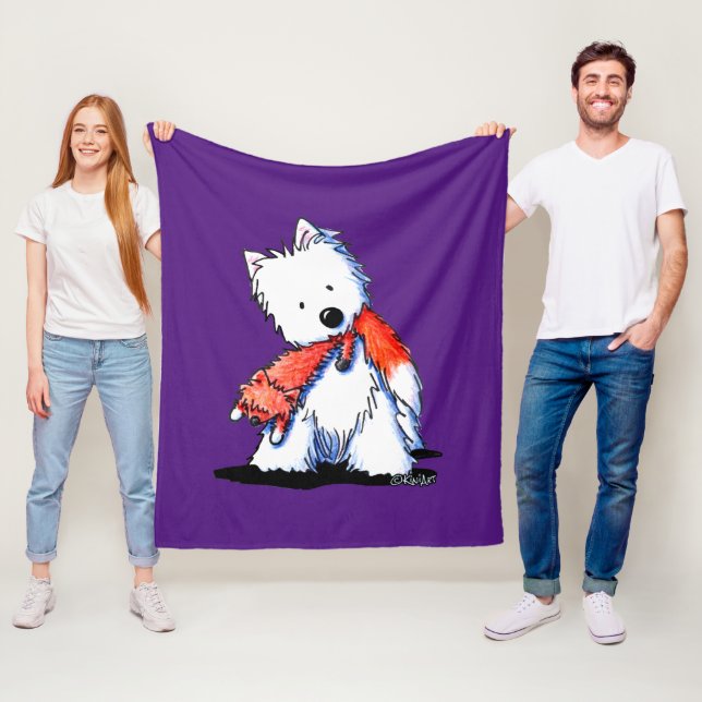 Fox Toy Westie Terrier Fleecedecke (Beispiel)