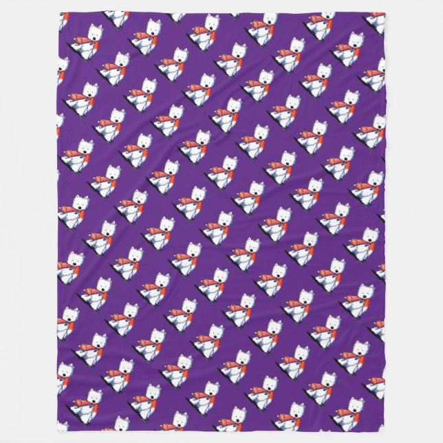 Fox Toy Westies Fleecedecke (Vorderseite)