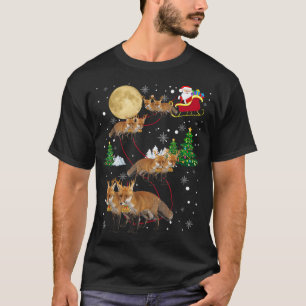 Fox Tree Christmas Sweater Xmas Haustier Lover G T-Shirt