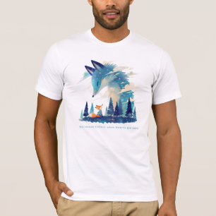 Fox treffen Kosmischer Fuchs Geist in Sternenhimme T-Shirt