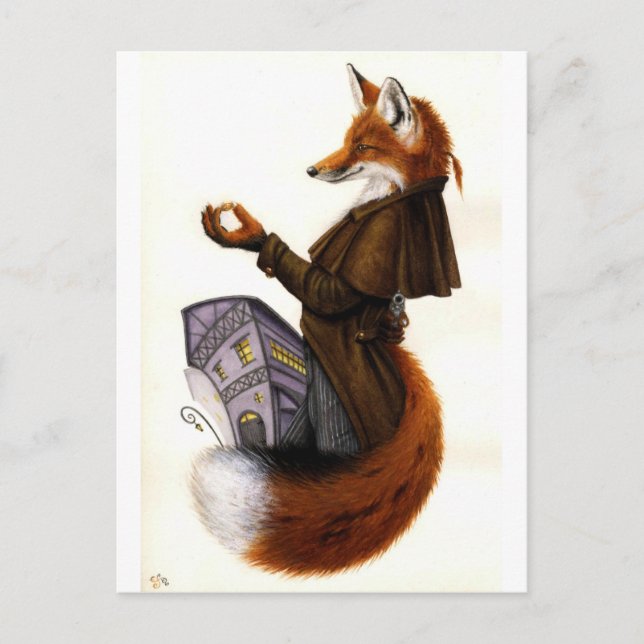 Fox-Trotte Postkarte (Vorderseite)