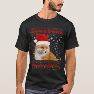 Fox Ugly Christmas Sweater Lover Geschenk T-Shirt