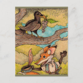 Fox und Crow Postkarte