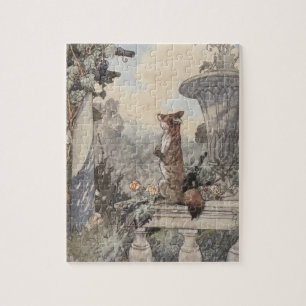 Fox und die Trauben Aesop Puzzle