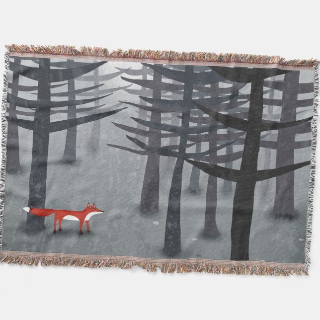 Fox und Forest Decke (The fox and the forest throw blanket)