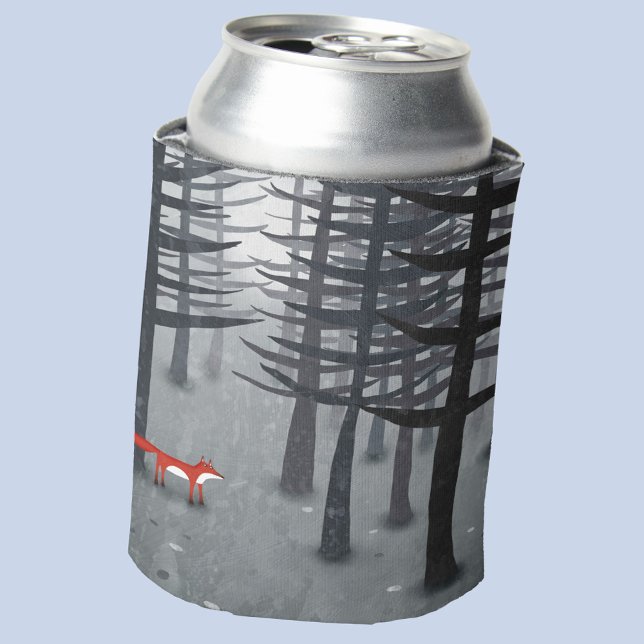 Fox und Forest Dosenkühler (A fox in a forest fun moody can cooler)