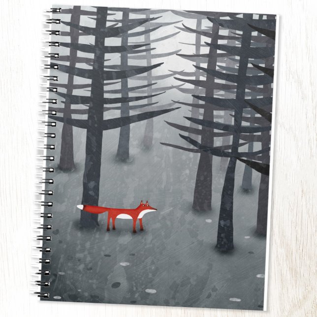 Fox und Forest Notizblock (The Fox and the Forest landscape art notebook)