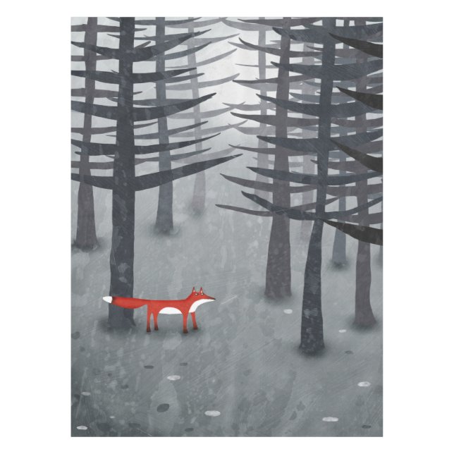 Fox und Forest Tischdecke (Vorderseite)