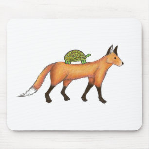 Fox und Schildkröte Mousepad