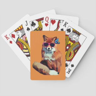 Fox- und Schmetterlingsspielkarten Spielkarten