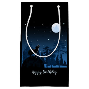 Fox und Vollmond um Mitternacht Kleine Geschenktüte