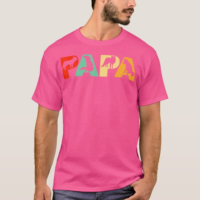 Fox Vater Funny Papa Fox Vater T-Shirt (Vorderseite)