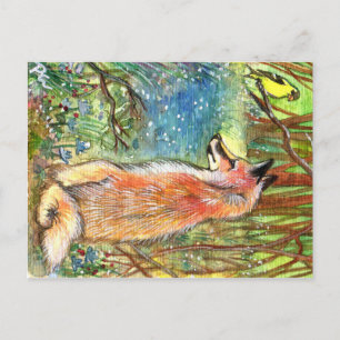 Fox von Ravine Postkarte