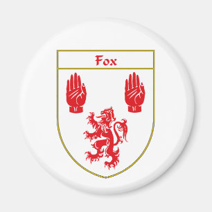 Fox-Wappen/Familienwappen Magnet