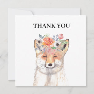 Fox watercolor Orange Brown Wildlife Art Collectio