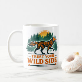 Fox Wilderness Spirit Animal Graphic Tee Kaffeetasse