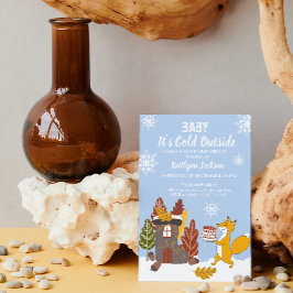 Fox Winter Baby Dusche Es ist kalt draußen Einladung