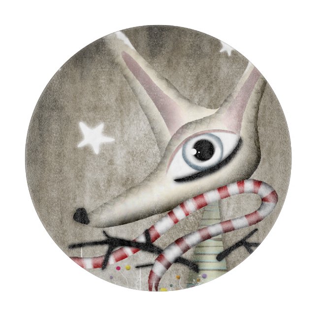 Fox Winter Scarf - Rupydetequila Schneidebrett (Vorderseite)