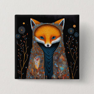 Fox Woodland Fantasy Button