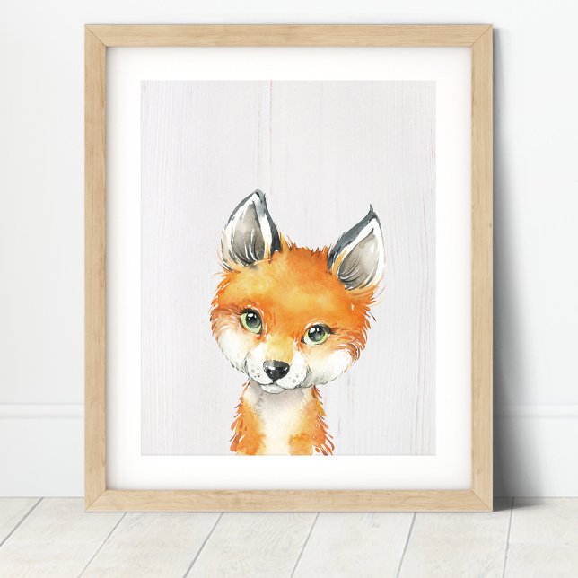 Fox Woodland Kinderzimmer Print Poster (Von Creator hochgeladen)