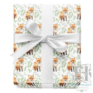 Fox Wrapping Paper Geschenkpapier