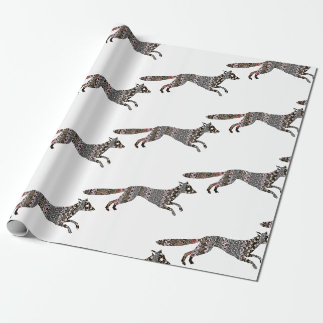 Fox Wrapping Paper Geschenkpapier (Ungerollt)