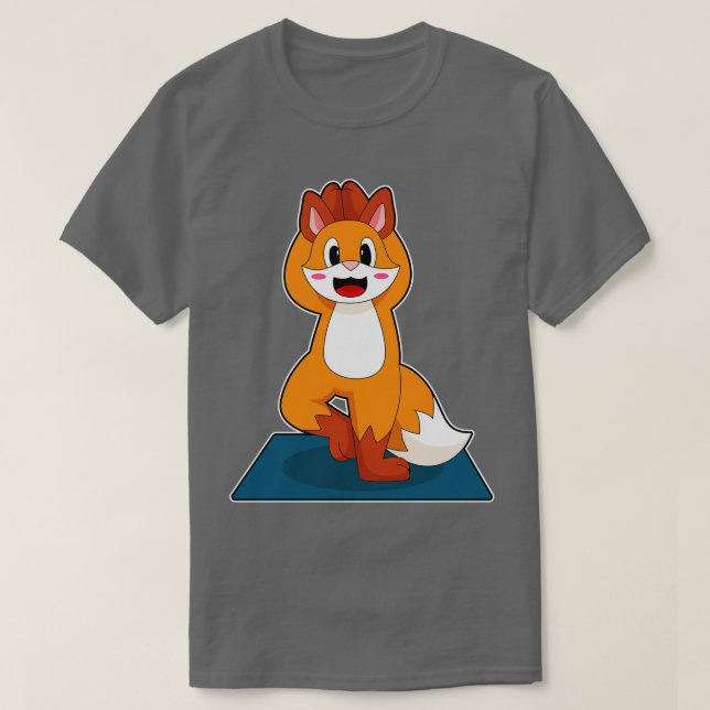 Fox Yoga Mediation T-Shirt (Design vorne)