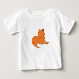 Fox Zeichnend Baby-T - Shirt