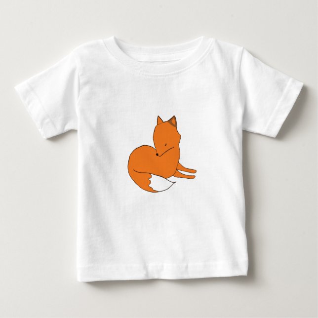Fox Zeichnend Baby-T - Shirt (Vorderseite)