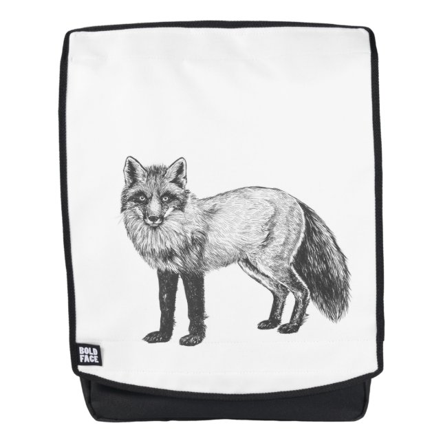 Fox zeichnend rucksack (Vorderseite)