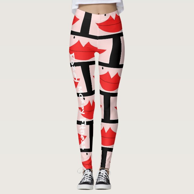 Foxey Moxey Fitness-LippenLeggings Leggings (Vorderseite)