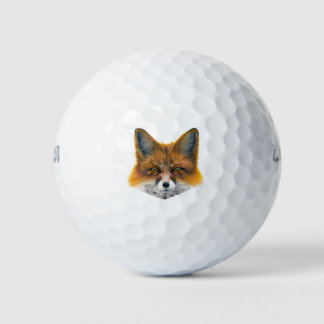 Foxface - Malerei in Acryl Golfball