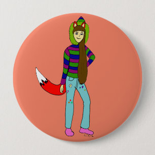 Foxgirl Button