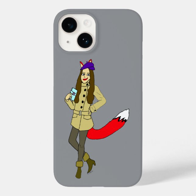 Foxgirl Case-Mate iPhone Hülle (Rückseite)