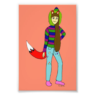 Foxgirl Fotodruck