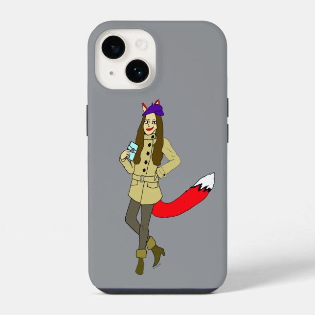 Foxgirl iPhone Hülle (Rückseite)