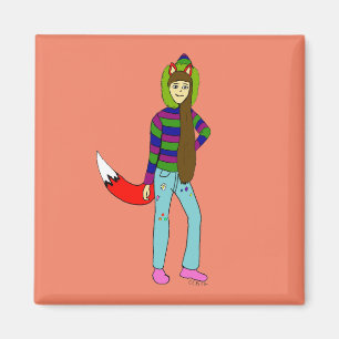 Foxgirl Magnet