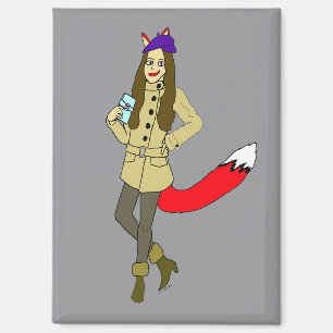 Foxgirl Magnet