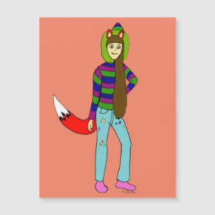 Foxgirl Magnetkarte