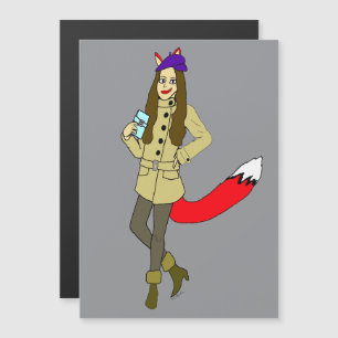 Foxgirl Magnetkarte