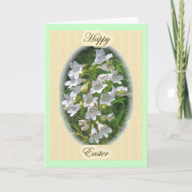 Foxglove Beardongue Ostercard Feiertagskarte (Vorderseite)