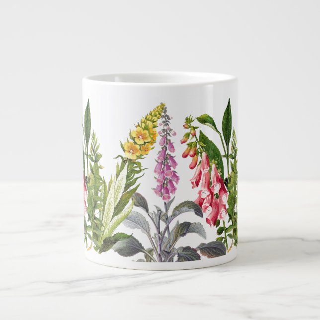 Foxglove Blume Blumengarten Jumbo Tasse (Vorderseite)
