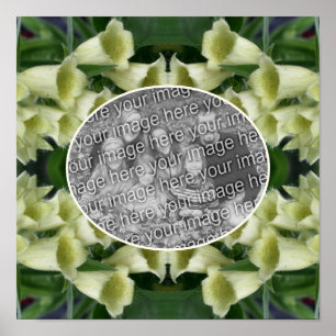 Foxglove Blume Frame erstellen Sie Ihr eigenes Fot Poster