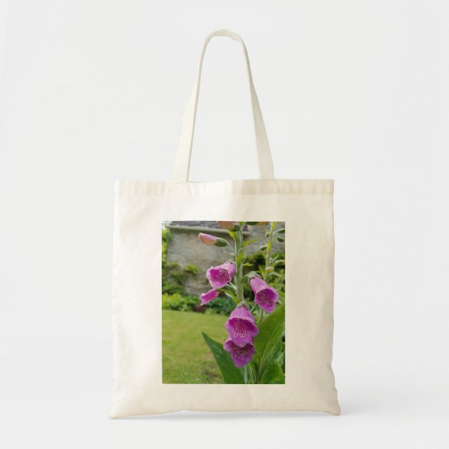 Foxglove Blume Tote Bag Tragetasche (Vorne)