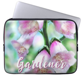 Foxglove Flowers Floral Pink Garden Personalized Laptopschutzhülle