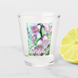 Foxglove Flowers Floral Pink Garden Personalized Schnapsglas