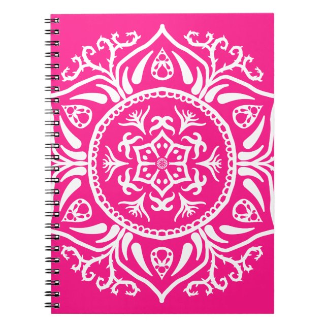Foxglove Mandala Notizblock (Vorderseite)