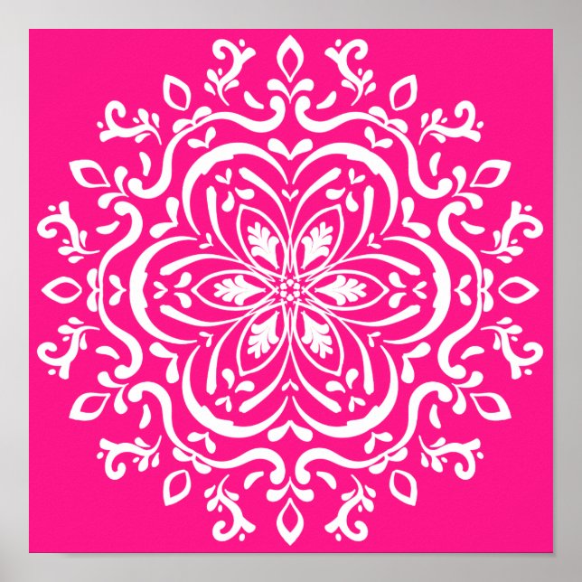 Foxglove Mandala Poster (Vorne)
