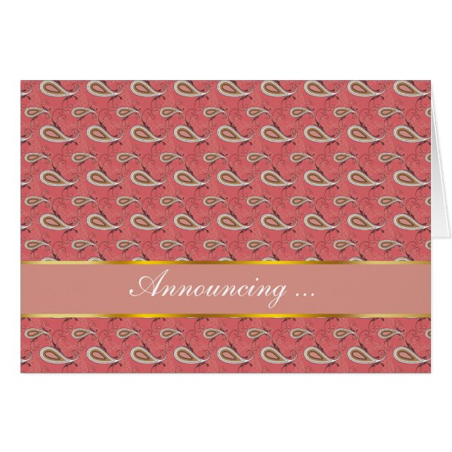 Foxglove Petal Paisley Pattern (Vorderseite (Horizontal))