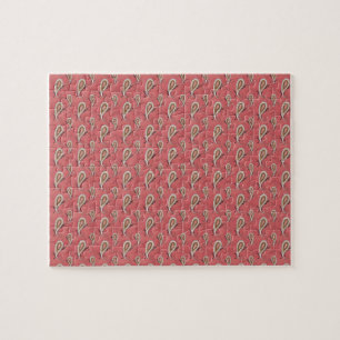 Foxglove Petal Paisley Pattern Puzzle